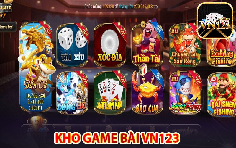 Một số sảnh game bài vn123 hấp dẫn